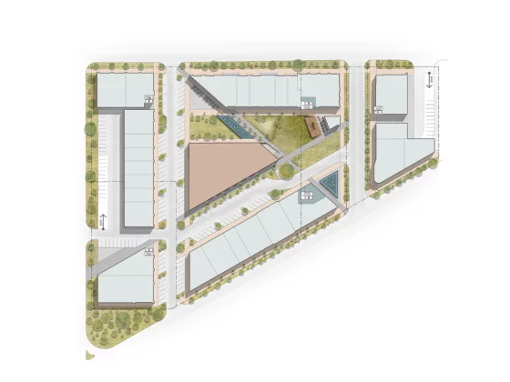 Bellaire Triangle Concept 1st Floor plan