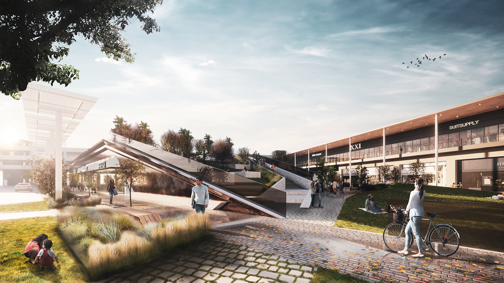 Bellaire Triangle perspective rendering