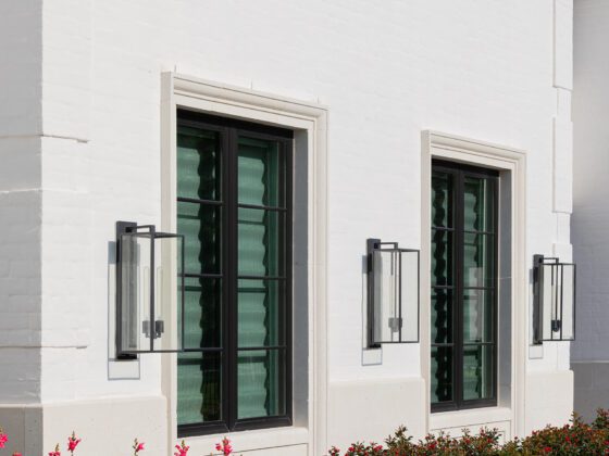 Thompson Lake Residence front window details