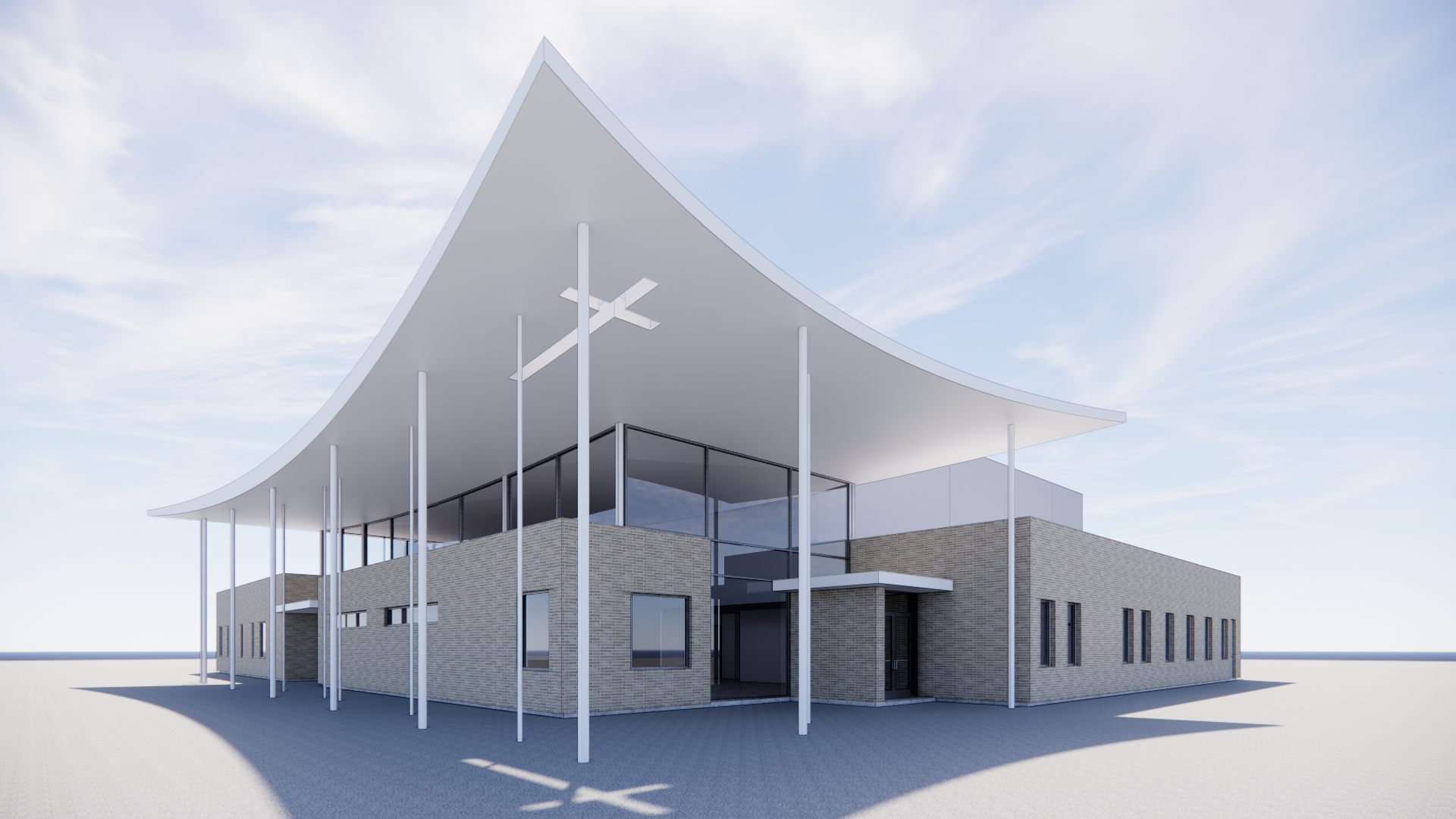 Rendering of a church concept