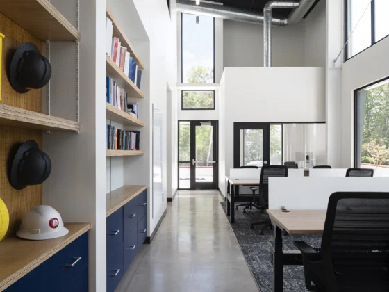 Dudley Office - interior shot - office space and desks